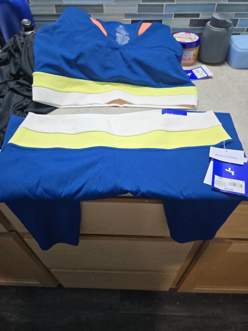 NWT JoyLab XXL active sports bra and leggings set